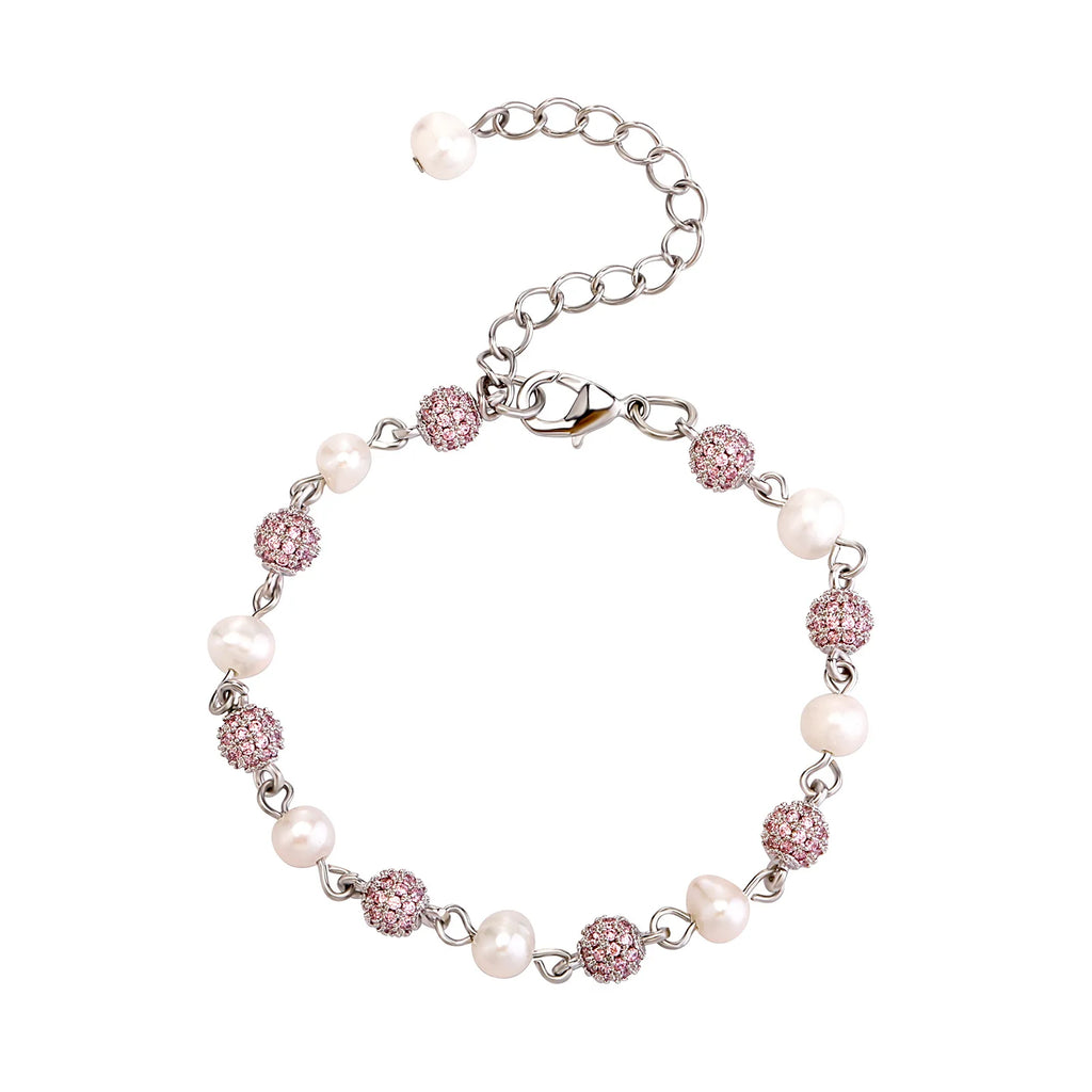 Vintage Pearl Bracelet for Women Zircon Beads Collar Jewelry