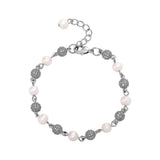 Vintage Pearl Bracelet for Women Zircon Beads Collar Jewelry