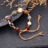 Retro Bohemian Wood Bead Women's Bracelet