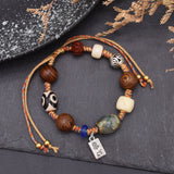 Retro Bohemian Wood Bead Women's Bracelet