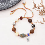 Retro Bohemian Wood Bead Women's Bracelet