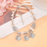 Elephant Charms Women's Beaded Bracelet