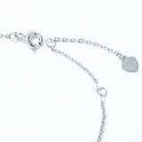 Zircon Pearl Charm Bracelet 925 Sterling Silver Chain Link
