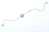 Zircon Pearl Charm Bracelet 925 Sterling Silver Chain Link