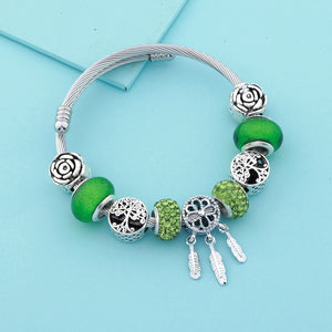 Leabyl Tree of Life Bracelet with Dream Catcher Pendant