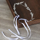 Leaf Bridal Headpiece Ribbon Bangs Hair Loop Hair Piece For Women Wedding