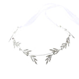 Leaf Bridal Headpiece Ribbon Bangs Hair Loop Hair Piece For Women Wedding