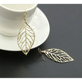 Leaf Earrings Women Jewelry Silver SZ0008-G