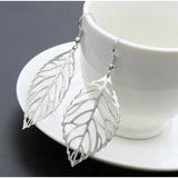 Leaf Earrings Women Jewelry Silver SZ0008-G