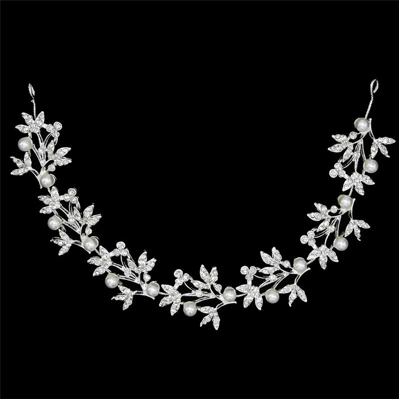 Baroque Bridal Leaf Headband Wedding Hair Accessory
