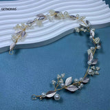 Leaf Headband Bridal Flower Hairbands Crown Headdress