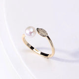 Adjustable Leaf Hot Ring Base Mountings for Pearl Beads