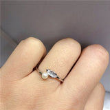 Adjustable Leaf Hot Ring Base Mountings for Pearl Beads