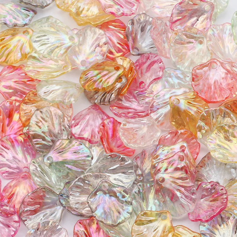 Leaf Pendants Acrylic Beads for Jewelry Making DIY