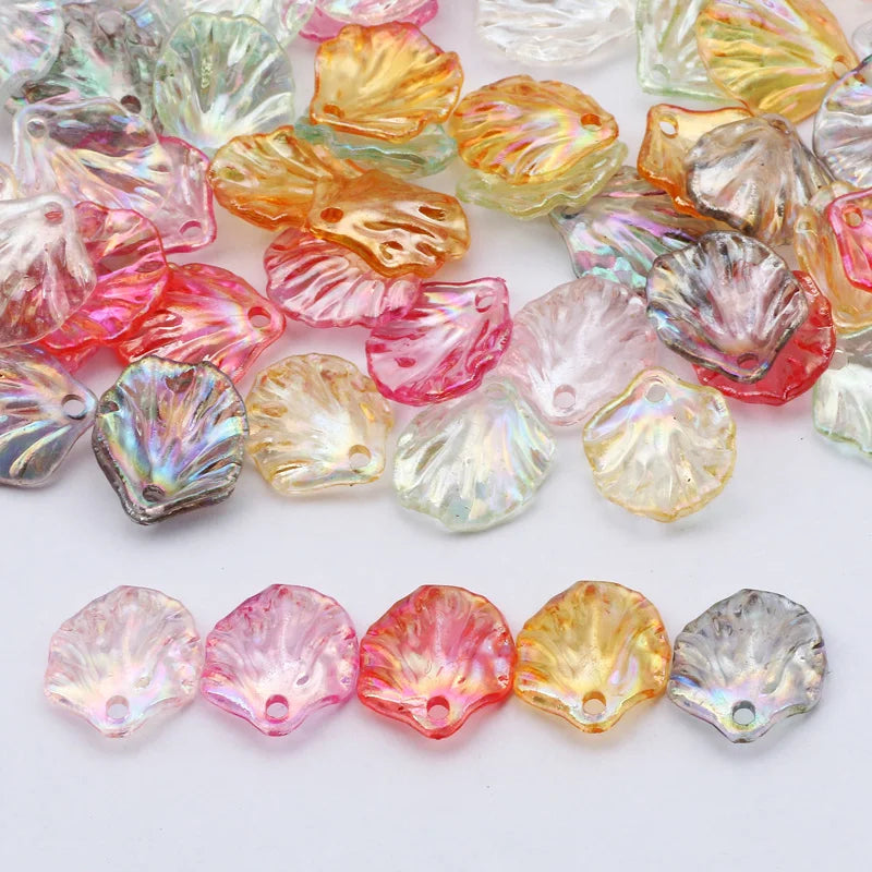 Leaf Pendants Acrylic Beads for Jewelry Making DIY
