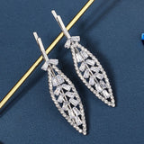 Leaf Rhinestone Hairpins Crystal Hair Clips for Women Girls Prom Headpiece