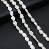 Leaf Shape Natural Shell Bead Mother Of Pearl Spacer Beaded
