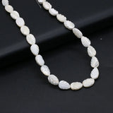 Leaf Shape Natural Shell Bead Mother Of Pearl Spacer Beaded