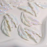 Glow Leaf Pendant Feather Beads for DIY Jewelry Making