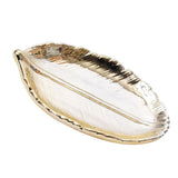 Leaf Shape Jewelry Organizer Tray Holder Case