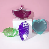 Leaf Shape Tray Silicone Mold Leaf Ashtray Epoxy Resin Moulds Fruit Plate Dish