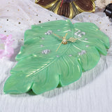 Leaf Shape Epoxy Resin Mold Wall Clock Silicone Mould