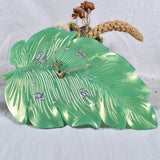 Leaf Shape Epoxy Resin Mold Wall Clock Silicone Mould