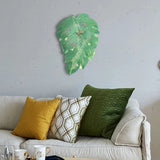 Leaf Shaped Clock Epoxy Resin Mold Wall Hanging Clocks Silicone Mould
