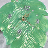 Leaf Shaped Clock Epoxy Resin Mold Wall Hanging Clocks Silicone Mould