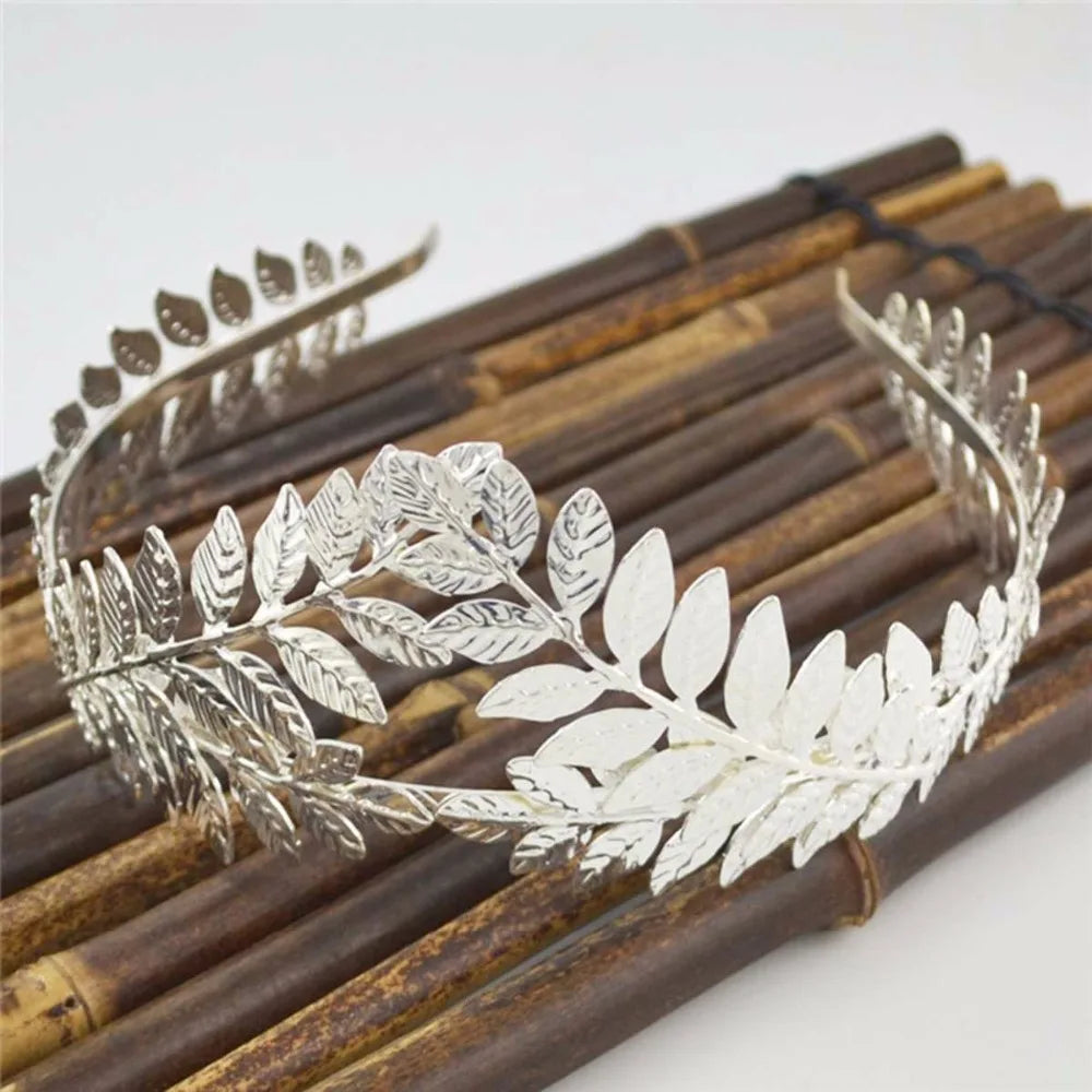 Leaf Style Wedding Party Crown Bridal Tiara Vintage Bride Hair Hoop