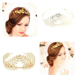 Leaf Style Wedding Party Crown Bridal Tiara Vintage Bride Hair Hoop