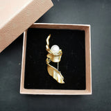 Freshwater Pearl Brooch Dandelion Jewelry Lady Pin