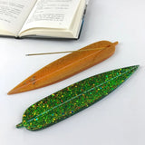 Leaf-shape Cement Incense Tray Silicone Mold for DIY Plaster