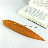 Leaf-shape Cement Incense Tray Silicone Mold for DIY Plaster