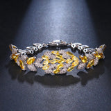 Hollow Exaggerated Zircon Bracelet for Bride