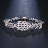 Hollow Exaggerated Zircon Bracelet for Bride