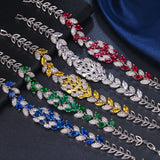 Hollow Exaggerated Zircon Bracelet for Bride