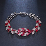Hollow Exaggerated Zircon Bracelet for Bride