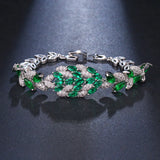 Hollow Exaggerated Zircon Bracelet for Bride