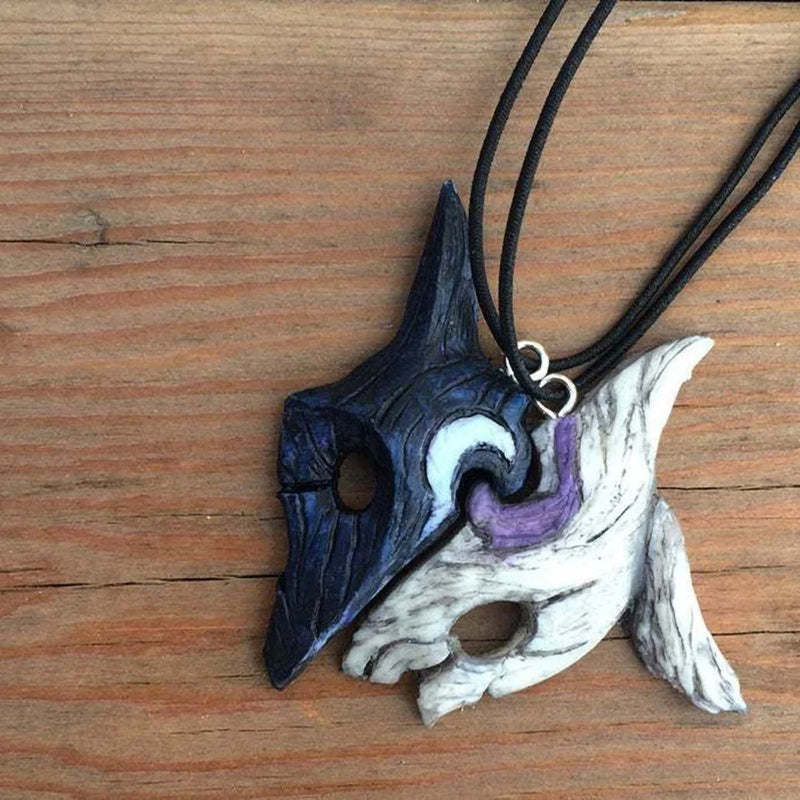 Sheep and Wolf Pendant Necklace Lol Anime Character Jewelry