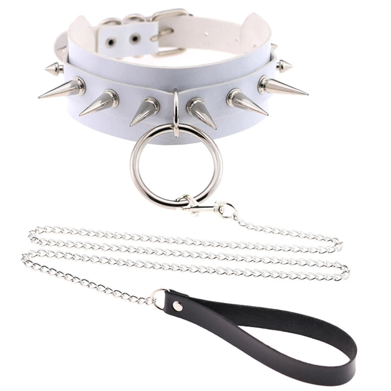 Leash Collar Dark Gothic Necklace Chain