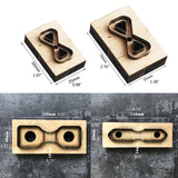 Leather Bag Chain Template Wooden Punching Die Cutting Mould Stencil