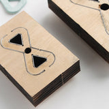 Leather Bag Chain Template Wooden Punching Die Cutting Mould Stencil
