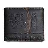 Mens Leather Bifold Wallet Credit Card Cash Holder