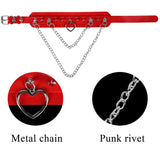 Leather Chain Necklace Gothic Choker Women Punk Neck Collar
