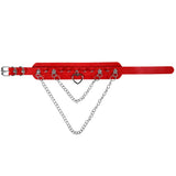 Leather Chain Necklace Gothic Choker Women Punk Neck Collar