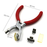 Leather Craft Tools Hole Punch Plier Pricking Iron Chisel Sets 4mm/3.38mm