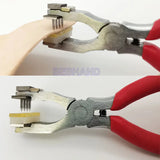 Leather Craft Tools Hole Punch Plier Pricking Iron Chisel Sets 4mm/3.38mm