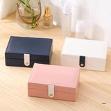 Double Layer Jewelry Box with Wooden Frame