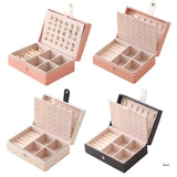 Double Layer Jewelry Box with Wooden Frame